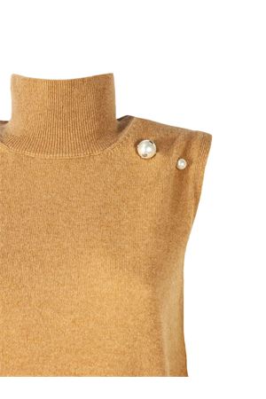 Maglione in cashmere color cammello ALBERTA FERRETTI | A088266050086